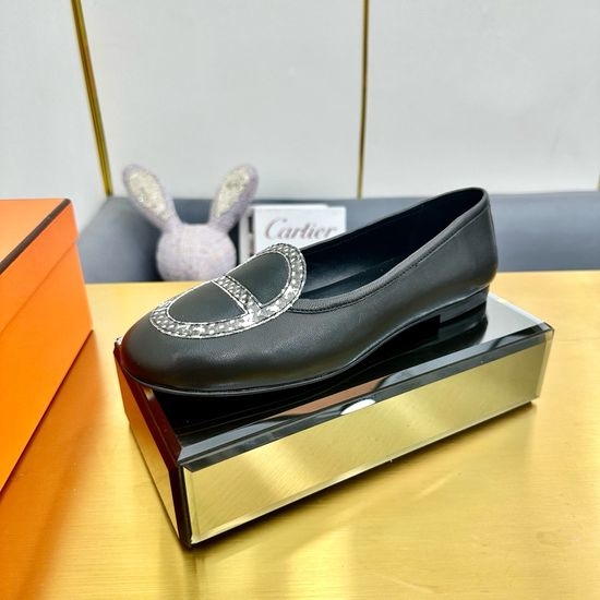 Hermes Handcrafted Genuine Leather Comfortable Casual Loafers
