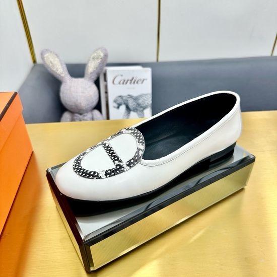Hermes Handcrafted Genuine Leather Comfortable Casual Loafers
