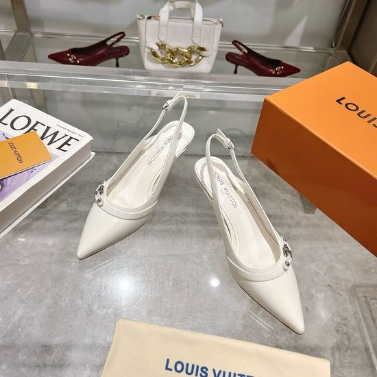 Louis Vuitton Slingback High Heels With Adjustable Buckle Strap