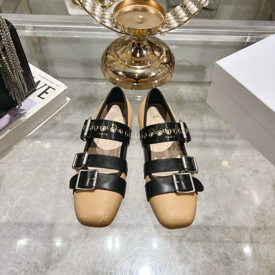 Christian Dior Pearl Rivet Mary Jane Shoes With Soft Sheepskin Lining