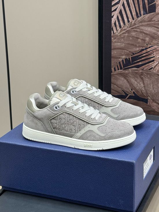 Christian Dior Suede And Leather Patchwork Comfortable Fashion Sneakers
