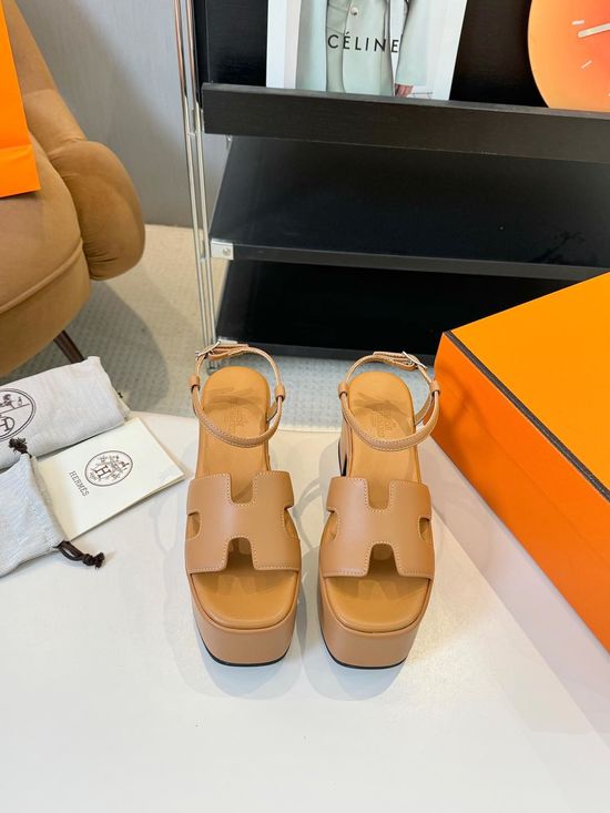 Hermes Wedge Heel Platform Comfortable Non-slip Casual Sandals