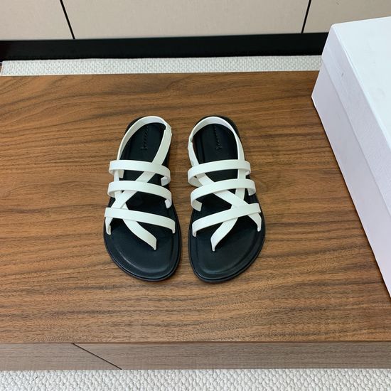Gucci Minimalist Leather Roman Sandals Durable Non Slip Sole