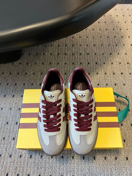 Gucci Co-branded Striped Casual Shoes Comfortable Lightweight Sneakers