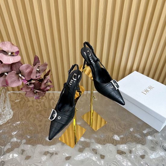 Christian Dior Classic Embroidered High Heels with Sophisticated Flair