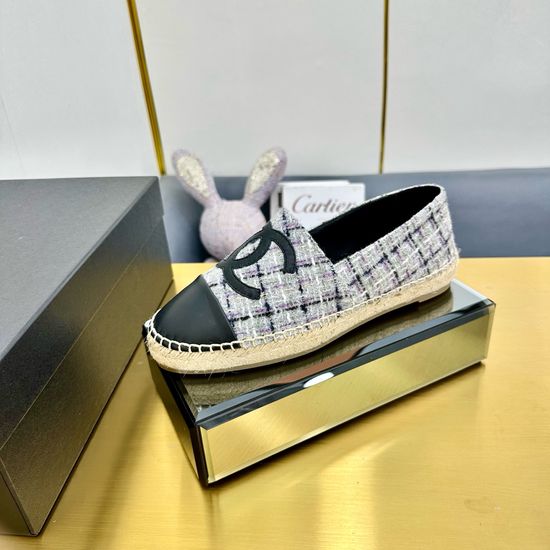 Chanel Classic Espadrilles Slip On Casual Comfortable Shoes