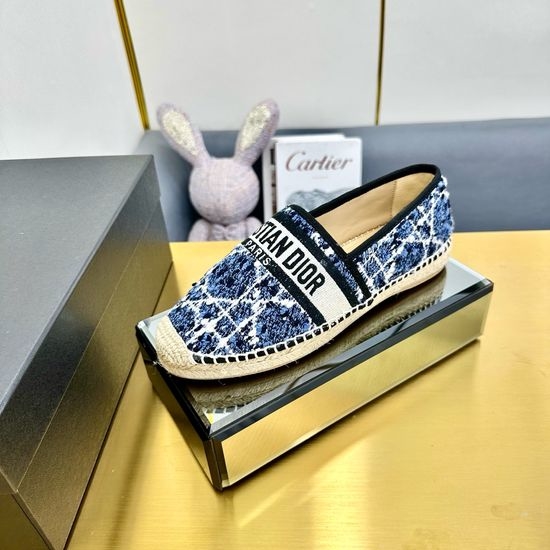 Christian Dior CD Embroidered Espadrilles Casual Lightweight Flat Shoes