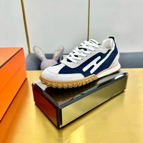 Hermes Comfortable Breathable Premium Leather Casual Sneakers