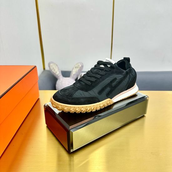 Hermes Comfortable Breathable Premium Leather Casual Sneakers