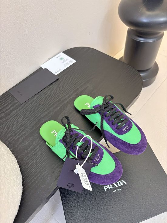 Prada Suede Slip On Casual Comfortable Walking Sneakers