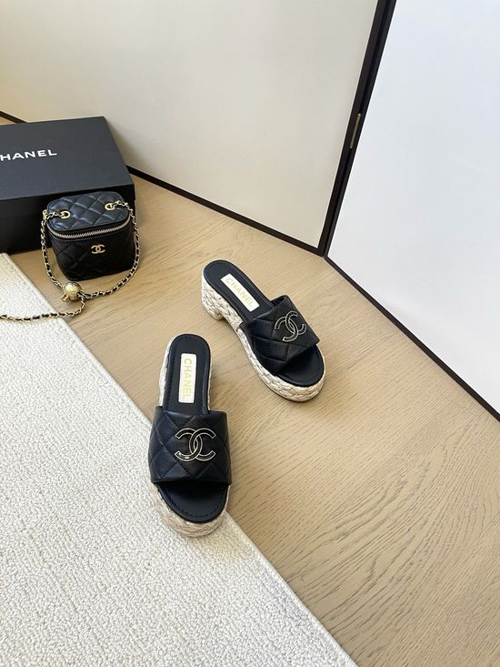 Chanel Comfortable Mid Heel Casual Stylish Daily Walking Shoes