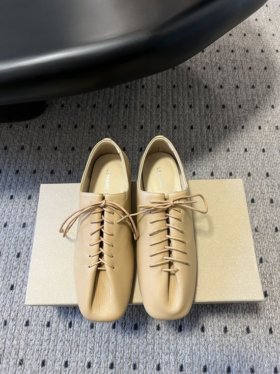 Lemaire Soft Leather Derby Shoes with Padded Heel Comfort