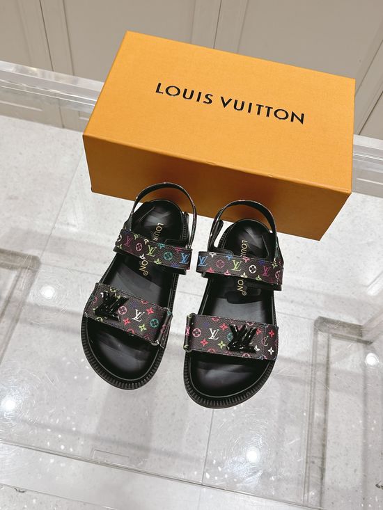 Louis Vuitton Classic Pattern Non-slip Comfortable Casual Beach Slippers