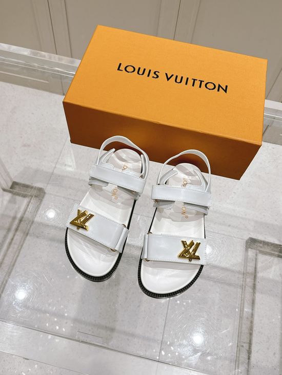 Louis Vuitton Classic Pattern Non-slip Comfortable Casual Beach Slippers