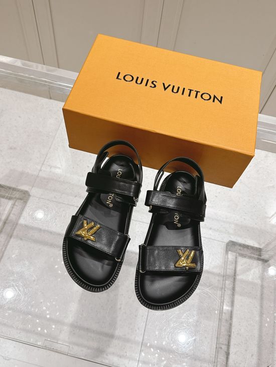 Louis Vuitton Classic Pattern Non-slip Comfortable Casual Beach Slippers