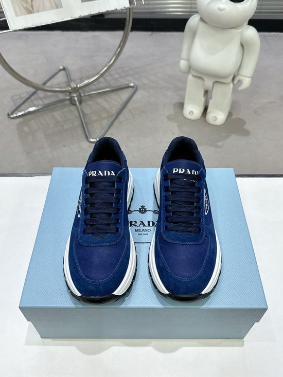 Prada Fashionable Versatile Premium Leather Casual Shoes