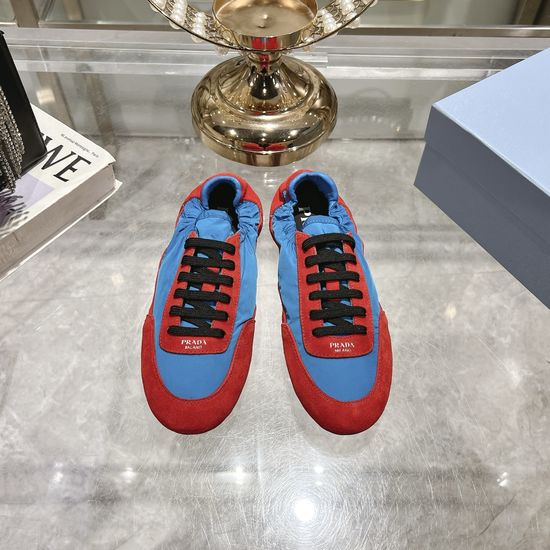 Prada Suede Casual Sneakers Lightweight Comfortable Walking Footwear