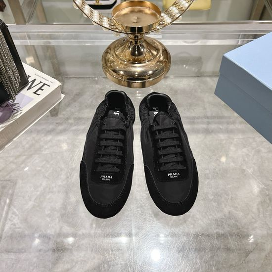 Prada Suede Casual Sneakers Lightweight Comfortable Walking Footwear