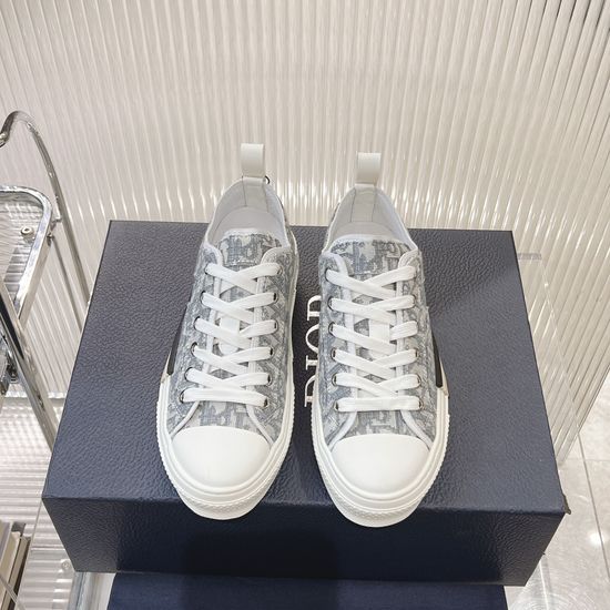 Christian Dior Premium Floral Mesh High-top Sneakers Breathable Comfort