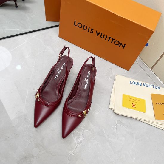 Louis Vuitton Sheepskin Upper Sandals with Genuine Leather Sole