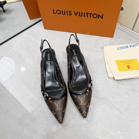 Louis Vuitton Sheepskin Upper Sandals with Genuine Leather Sole