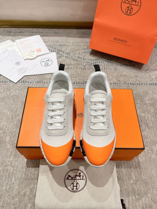 Hermes Color Block Lightweight Comfortable Casual Sneakers