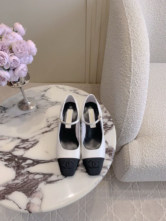 Chanel Mary Jane Shoe with Classic Emblem Decor