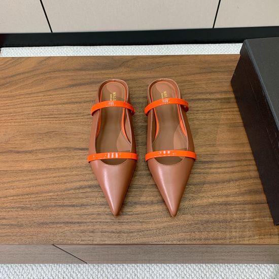 Alo Leather Flat Mules Soft Lining Durable Sole Daily Wear