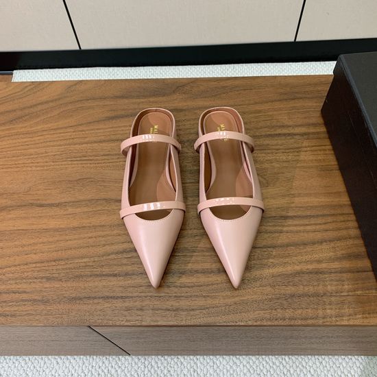 Alo Leather Flat Mules Soft Lining Durable Sole Daily Wear