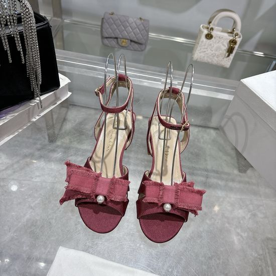 Christian Dior Chic Tassel High Heels with Pearl Logo Buckle