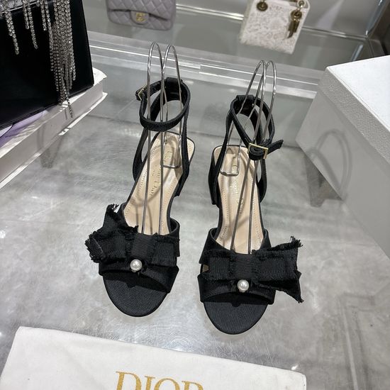 Christian Dior Chic Tassel High Heels with Pearl Logo Buckle