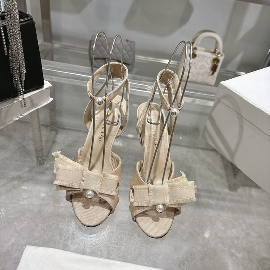 Christian Dior Chic Tassel High Heels with Pearl Logo Buckle
