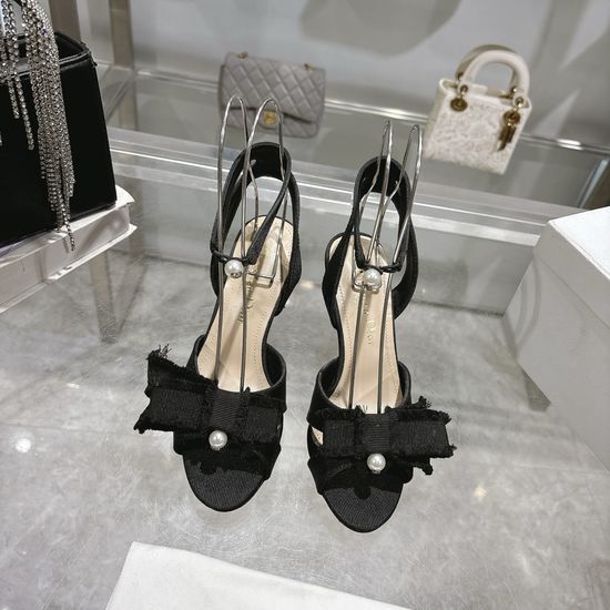 Christian Dior Chic Tassel High Heels with Pearl Logo Buckle