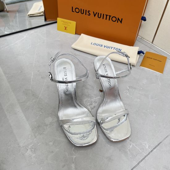 Louis Vuitton Patent Leather Strap Sandals with Premium Leather Sole