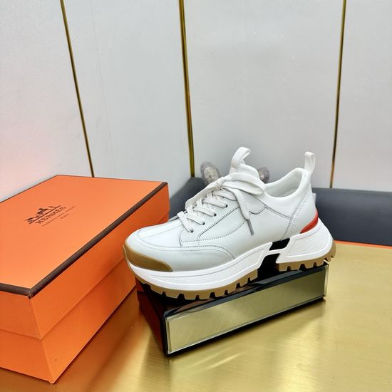 Hermes Classic Casual Sneakers Breathable Lightweight Non-slip Thick Sole Shoes