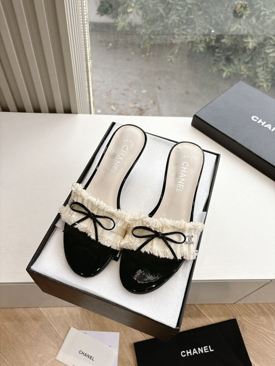 Chanel Timeless Bow-detail Mary Jane Flat Shoes
