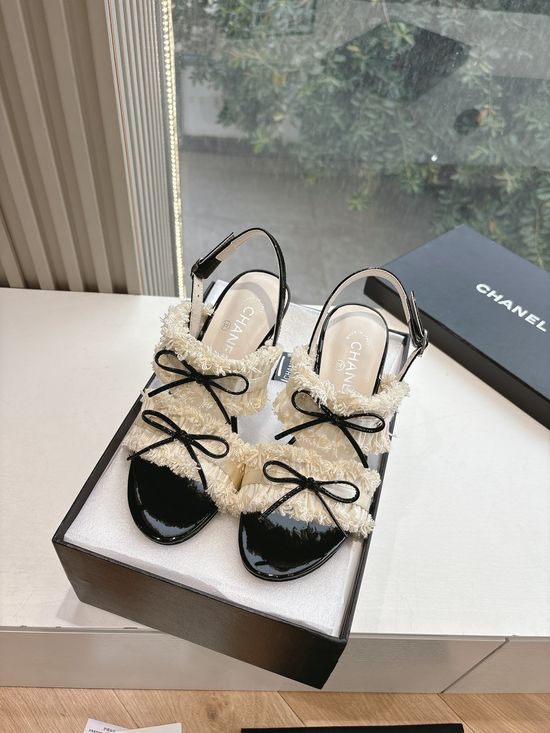 Chanel Classic Bow-detail Mary Jane Mule Shoes