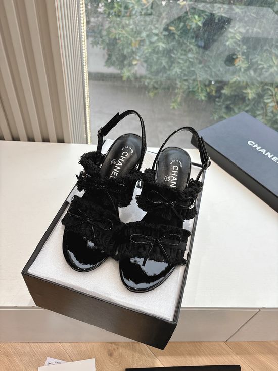 Chanel Classic Bow-detail Mary Jane Mule Shoes