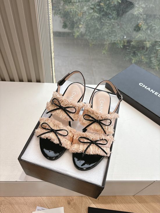 Chanel Classic Bow-detail Mary Jane Mule Shoes