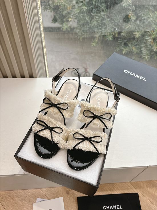 Chanel Classic Bow-detail Mary Jane Mule Shoes