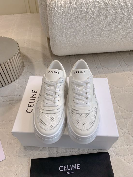 Celine Classic Color Thick Sole Casual Leather Upper Shoes