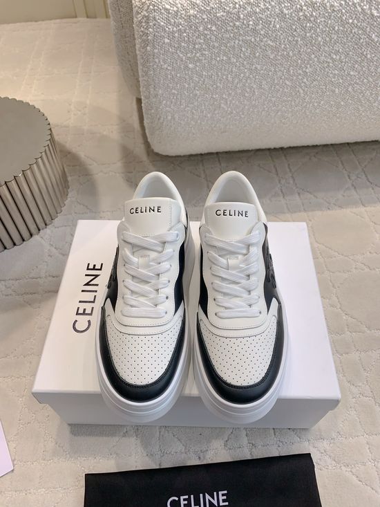 Celine Classic Color Thick Sole Casual Leather Upper Shoes