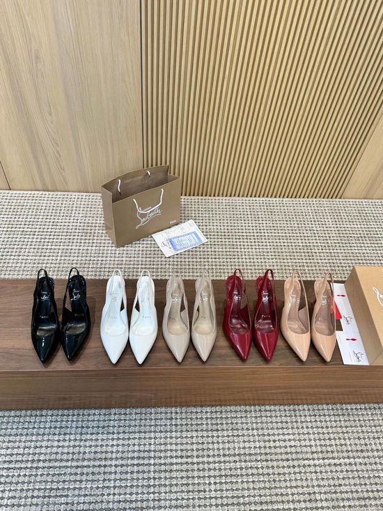 Christian Louboutine Luxurious Bling Backless High Heels with Multiple Colors
