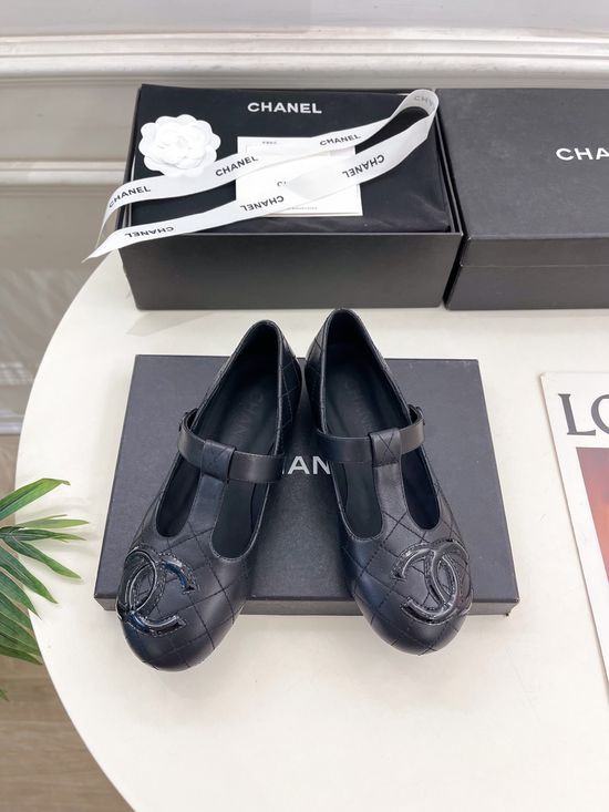 Chanel Classic Quilted T-Strap Mary Jane Shoes