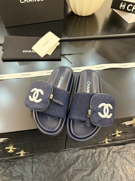 Chanel Mid Heel Comfortable Daily Shoes With Premium Packaging