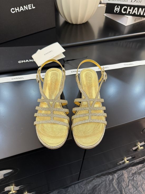 Chanel Genuine Leather Shoes with Italian Authentic Packaging