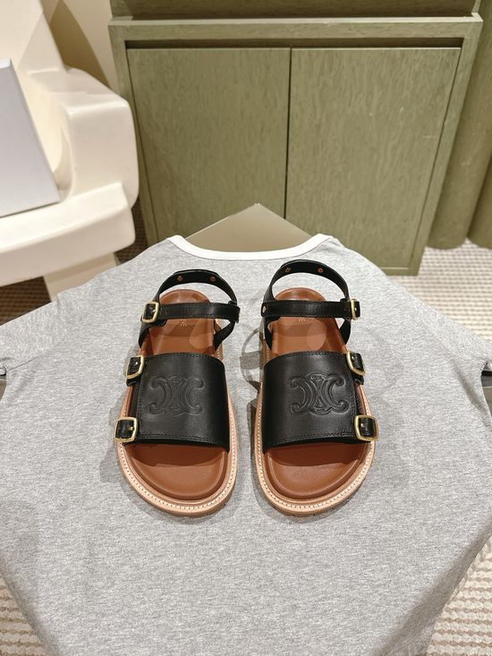 Celine Classic Logo Flat Sandals Non-slip Casual Summer Slippers