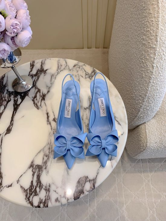 Jimmy Choo Bow Decor Leather Pump for Elegant Occasions