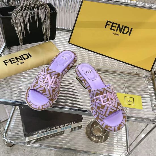 Fendi Platform Slide Sandals Soft Comfortable Premium Durable Sole