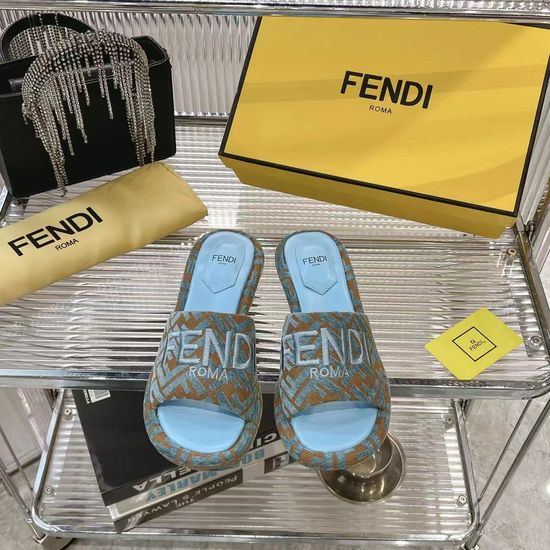 Fendi Platform Slide Sandals Soft Comfortable Premium Durable Sole